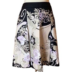Ann Taylor cotton & silk blend paisley print skirt Size 6
